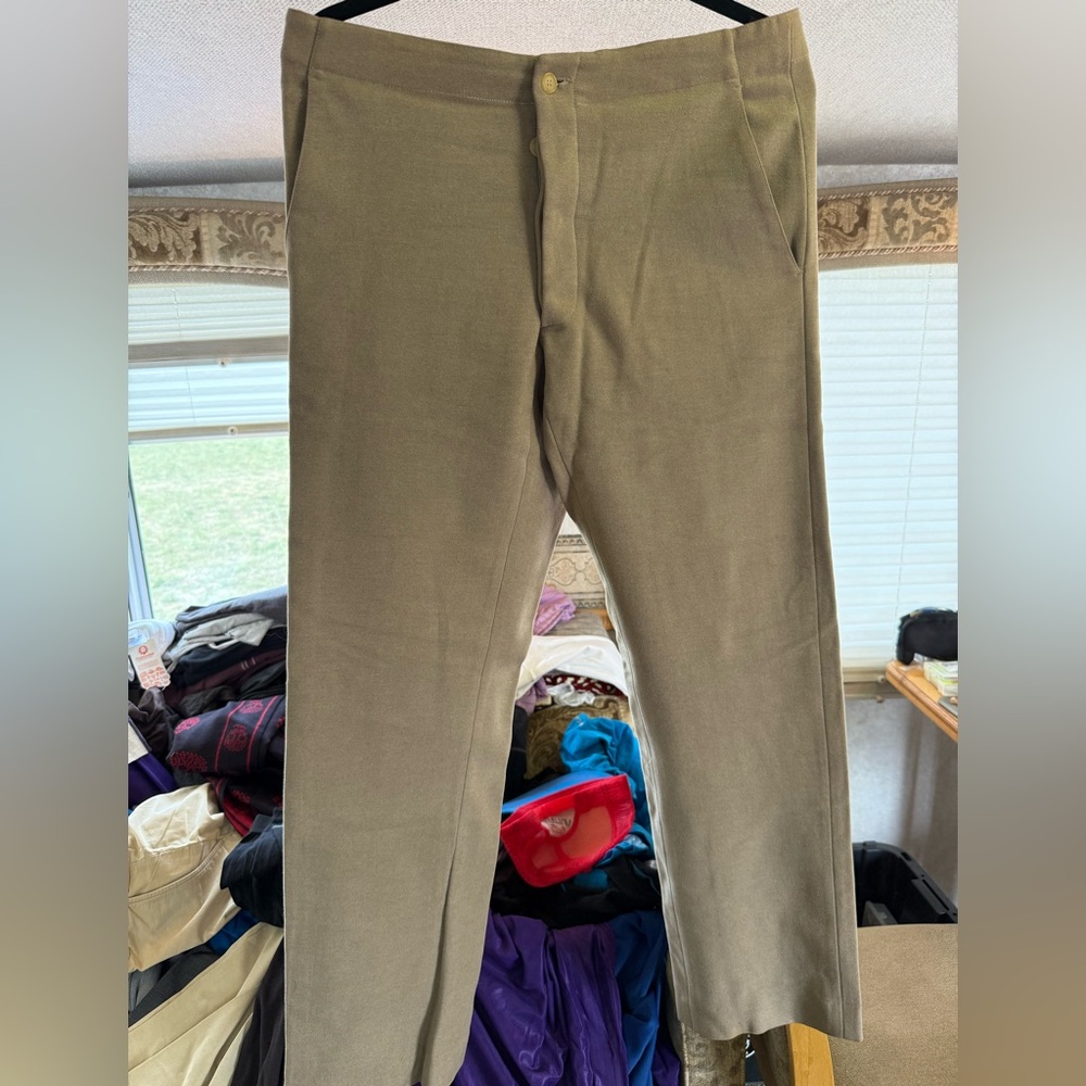 Burberry Cashmere Men's Dress Pants: Tan